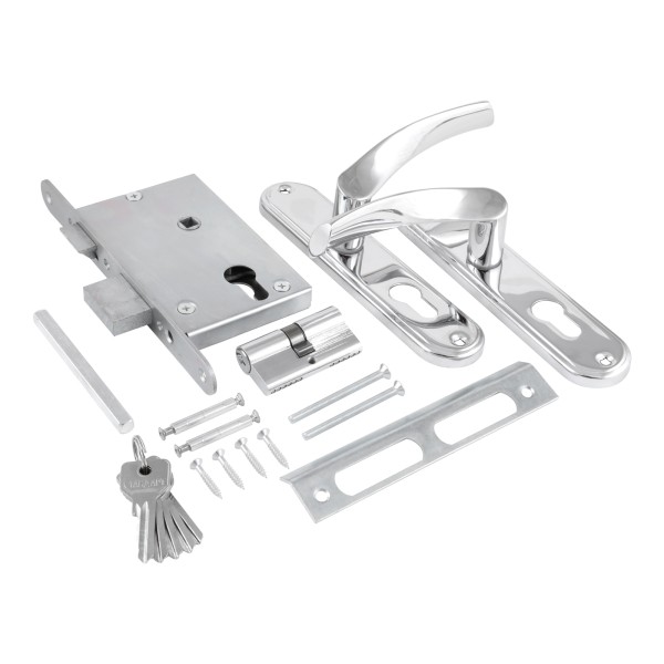 СТАНДАРТ Россия ЗВ4-7.04С хром Замок врезной с/руч  (10,14)