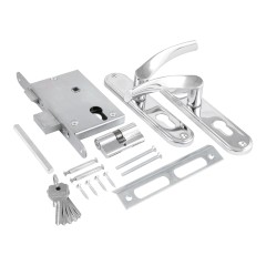 СТАНДАРТ Россия ЗВ4-7.04С хром Замок врезной с/руч  (10,14)