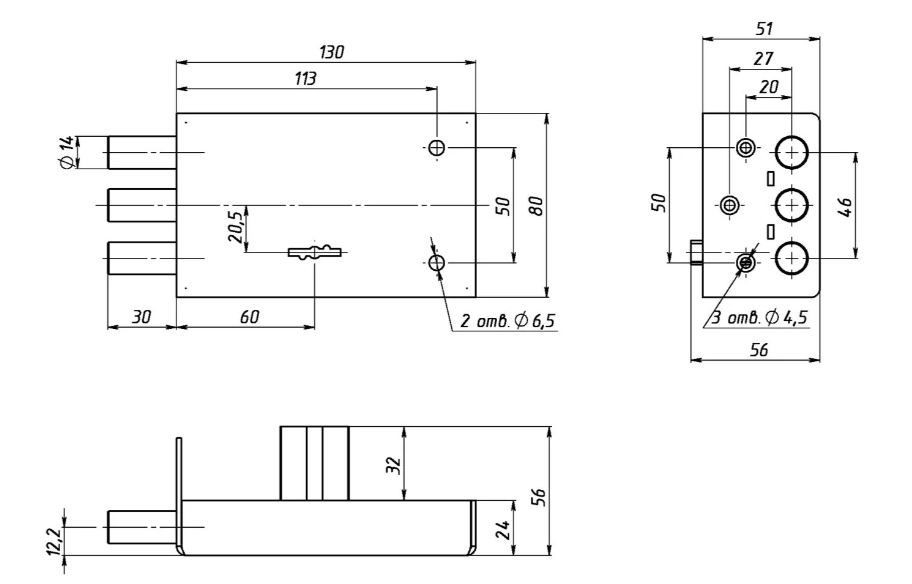 Сенат ЗНС-5 3кл б/о Соболь 134 Замок накладной (10)