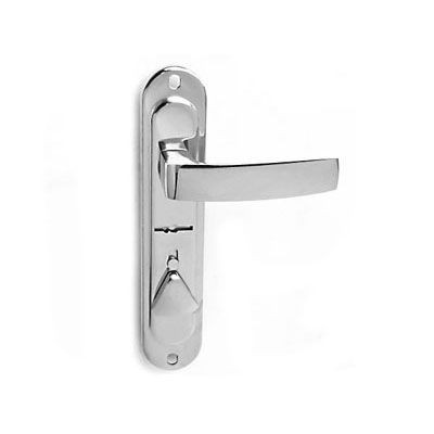 АЛЛЮР 02S CR L лев.внутр.двери (прав - наруж) для сувальдных замков Комплект ручек (20)