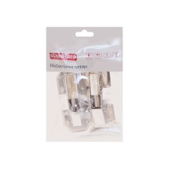 StahlBuro 104*44 (большая) А-8 (8-шарнирная) 2шт., хром. Петля мебельная без врезки (50)