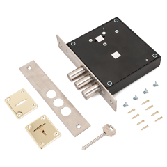 С-Пб Барьер-Премьер" Backset 63 мм правый монтаж.кл. Замок врезной тяж.