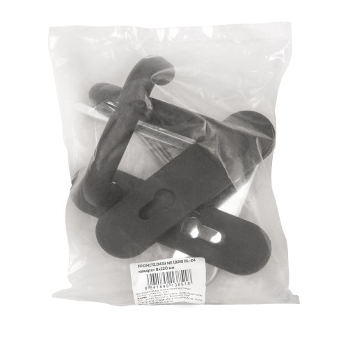 Ручка дверная FP.DH172.0433 NE (B2B)  (8x120) с пружиной BL-24 черный