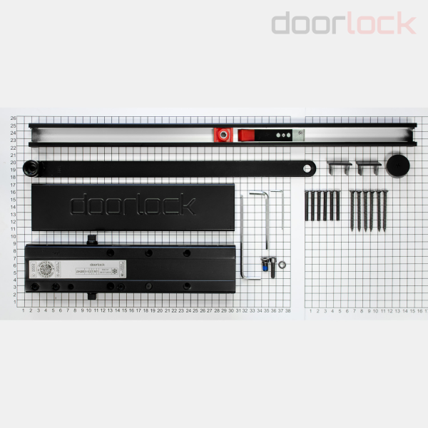 DL300S/N EN 3-5 DA+BC (дверной доводчик в комплекте со скользящим каналом)