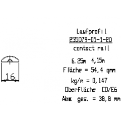 dormakaba Трек 6250мм профиль, E6/C0