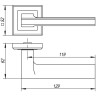 Ручка раздельная K.QL52.VECTOR (VECTOR QL) SN/CP-3 матовый никель/хром