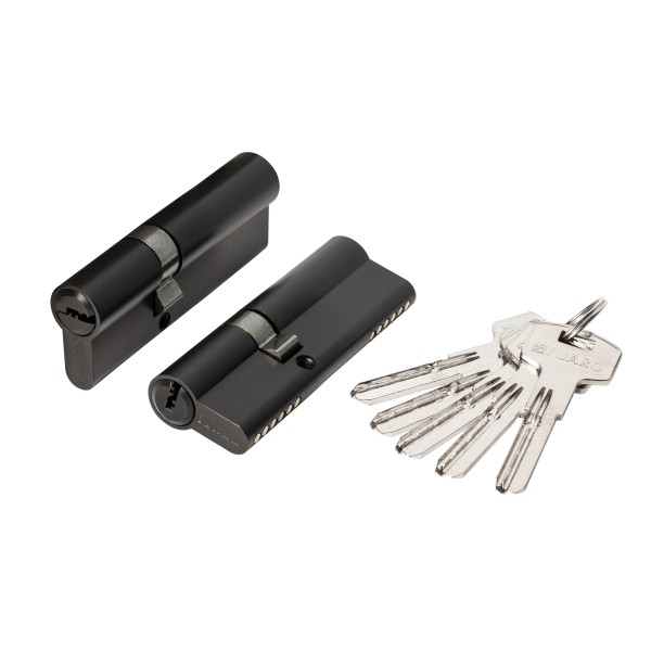 Цилиндровый механизм (200 ZA/80) 2000ZAKey80(30+10+40) BL черный 5Key