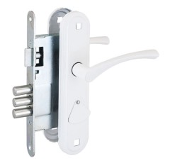 Омега Д-град ЗВ9.1-01 белый м/о 67 Замок врезной с/руч (10)