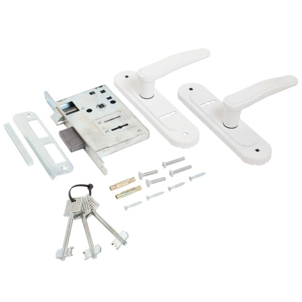 Птимаш ЗВ9-4.03 белый  Замок врезной с/руч (10)