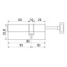 Стандарт MAX 85 S (55x30S) SN 5кл перф.ключ/шток Цилиндровый механизм(80,10)