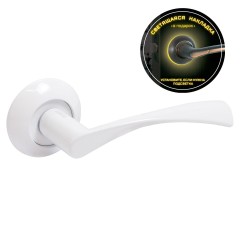 АЛЛЮР АРТ &quot;ОСКАР&quot; W (13110) матовый белый С НАКЛАДКОЙ Комплект ручек (20)