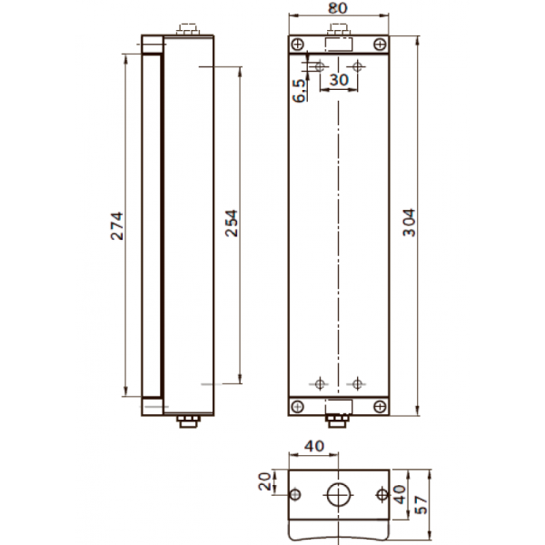 dormakaba Кнопка большая локтевая, алюминий