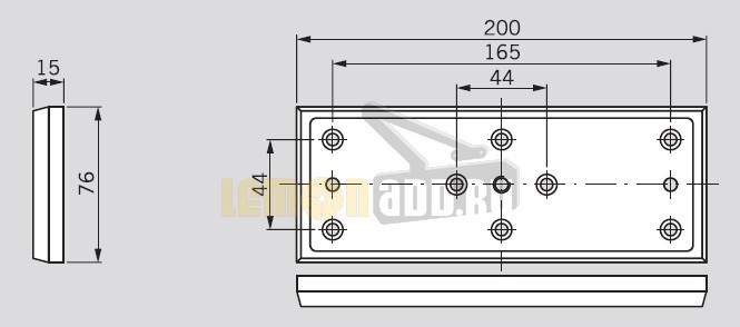Удерживающая пластина для EMC 1200 ALH