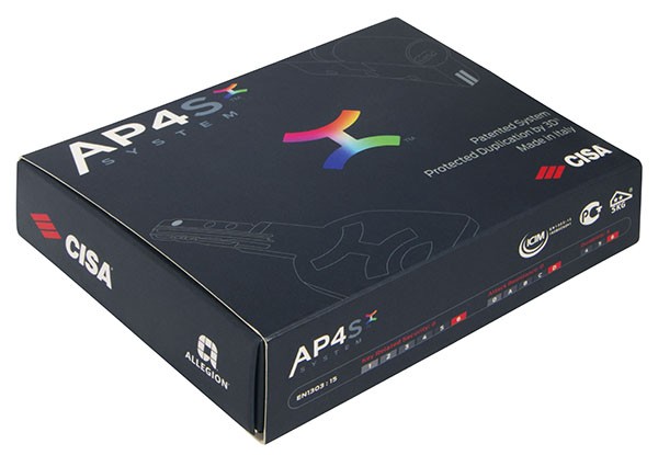 Цилиндровый механизм Cisa AP4S 0P3S1-07.66 (60 мм/25+10+25), ЛАТУНЬ