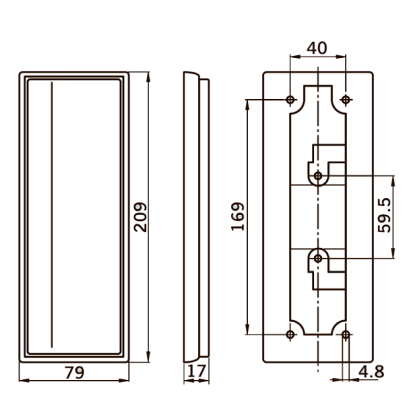 dormakaba Кнопка большая локтевая, пластик