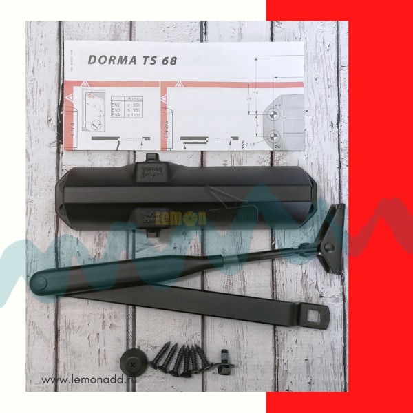 DORMA TS 68 (дверной доводчик в комплекте с рычагом)