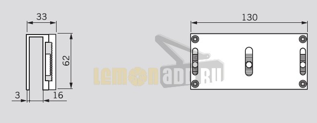 Монтажная пластина UBG-10/12 для EMC 400 AH