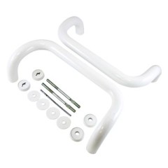 ЛДМ Ручка офисная скоба 300х30 мм белая Ручка-скоба