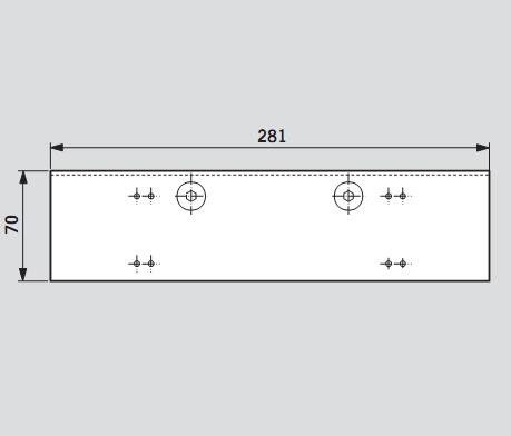 dormakaba TS 92B комплект для цельностеклянной двери