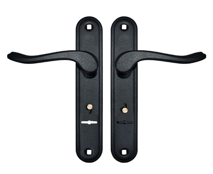 Гардиан 4131 Соната черный муар к замку Гардиан 1011,3011 Комплект ручек (15)