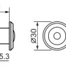 Глазок дверной, оптика пластик DV 2/100-60/Z (VIEWER 2 DVZ) CP хром
