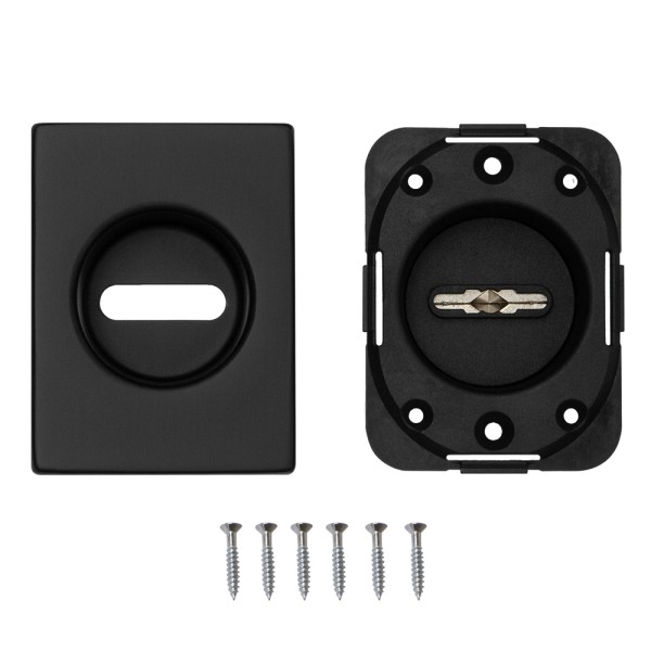 Накладка на сувальдный замок ESC.S-auto.RL/U/K.477  BL-24 черный