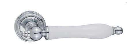 RENZ DH 615-16 CP/WH Мишель  хром блест./керам.белая Комплект ручек (20)