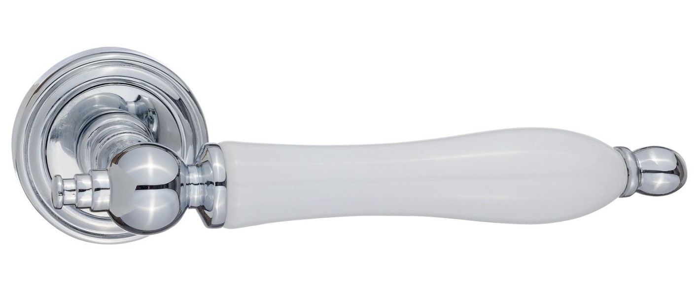 RENZ DH 615-16 CP/WH Мишель  хром блест./керам.белая Комплект ручек (20)