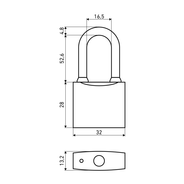 АЛЛЮР ВС1Ч-330Д дл.дужка d5мм 5кл. Замок навесной (144,12!!!)