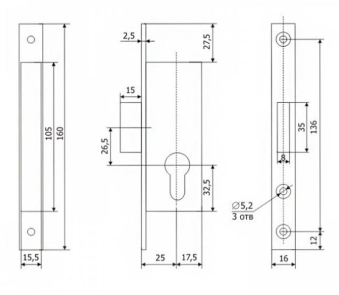 Гардиан PROFI 25.01.16 б/о без ц/м Замок врезной б/руч (24)