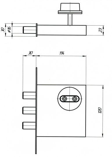 С-Пб Крепыш ПК с/вертуш Замок врезной тяж (10)
