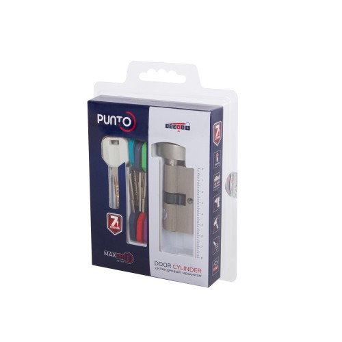 Цилиндровый механизм MaxPro7002Knob70mm(30+10+30) SSG сатин.золото 7key с вертушкой