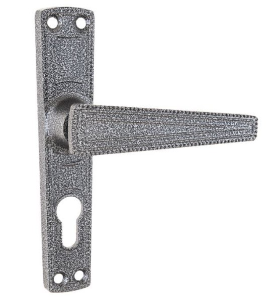 Зенит РФ1-55.01 серебро к замку ЗВ 4-3.01 Комплект ручек (20)