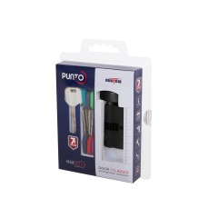 Цилиндровый механизм MaxPro7002Knob52mm(21+10+21) CP хром 7key с вертушкой