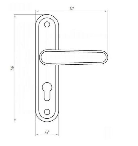 Зенит РФ1-55.03 золото к замку ЗВ 4-3.03 Комплект ручек (20)