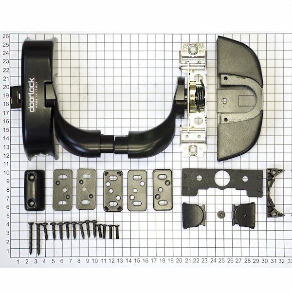 DOORLOCK PD900FR нажимной механизм системы антипанка, цвет черный