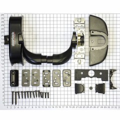 DOORLOCK PD900FR нажимной механизм системы антипанка, цвет черный