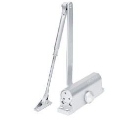 Доводчик NOTEDO DC-090-HO с фоп (дверной доводчик с фиксатором двери в открытом положении в комплекте с рычагом)