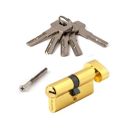 AVERS ZM-70-C-G золото перфо. кл/верт. 5кл. Цилиндровый механизм (100,10)