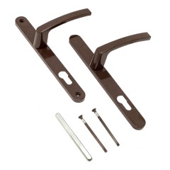 ЛДМ АГН-85.25.67-75 RAL8017 корич. с пружин.  м/о 85 &quot;под пальчики&quot; Комплект ручек (12,3!!!)