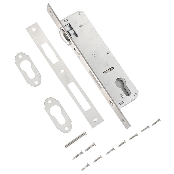 БУЛАТ  ЗВ 5-1.30.00.23.08 нерж. сталь 30мм ролик.зщ под ц/м Замок врезной б/руч (30)