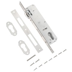 БУЛАТ ЗВ 5-1.30.00.23.08 нерж. сталь 30мм ролик.зщ под ц/м Замок врезной б/руч (30)