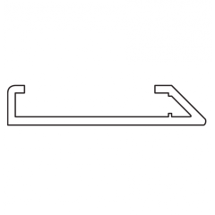 dormakaba Профиль дополнит под каретки для всех типов дверей без обработки L=6250