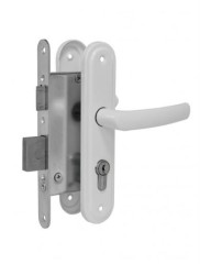 Омега Д-град ЗВ4.2-02 белый Эконом м/о 55 без паспорта Замок врезной с/руч (15)