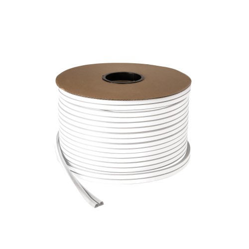 Уплотнитель самоклеящийся ADH/D-9x7,5mm, WHITE белый 100m
