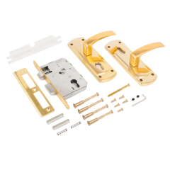 АЛЛЮР ЗВ4-1/55A GP автомат ДЛЯ КАЛИТОК без ц/м БЕЗ ОТВЕТНОЙ ПЛАНКИ Замок врезной с/руч (12)