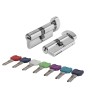 Цилиндровый механизм MaxPro7002Knob60mm(25+10+25) CP хром 7key с вертушкой