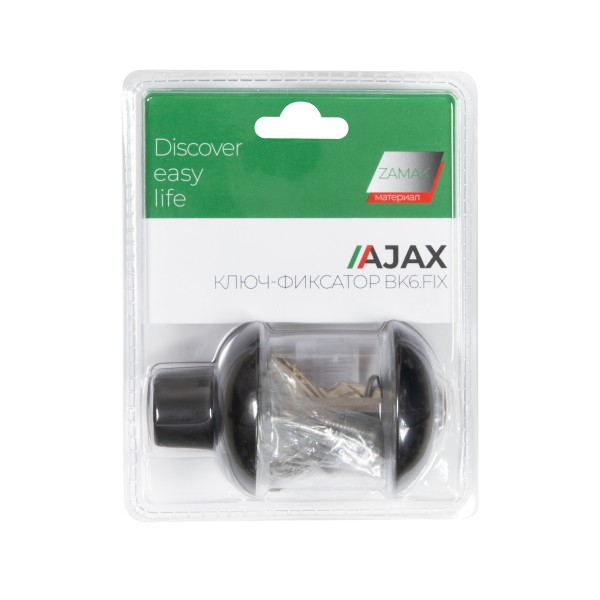 Ручка поворотная с фиксацией ключом BK6.FIX.JR BL-24 черный