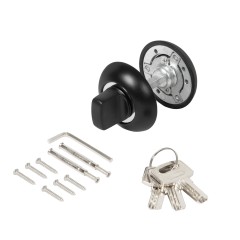 Ручка поворотная с фиксацией ключом BK6.FIX.JR BL-24 черный