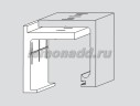 DORMA Agile 50 угловой профиль для крепления трека к стене